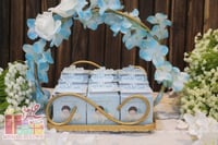 صحن توزيعات مواليد مع التنسيق