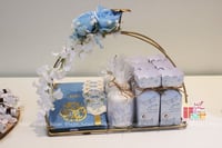 صحن توزيعات مواليد مع التنسيق