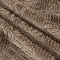 مفرش شتوي مزدوج مخمل 6 قطع - ريلاكس-لون بني