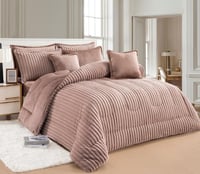 مفرش درتا مخمل فرو مزدوج-8قطع