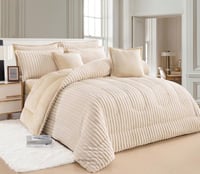 مفرش درتا مفرد ونص شتوي مخمل فرو 5 قطع