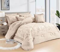 مفرش مفرد ونص شتوي مخمل فرو 5 قطع