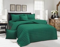 مفرش صيفي مزدوج مضغوط 6قطع - حشوة مضغوطة خفيفة