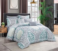 مفرش 3D مفرد ونص صيفي (٥ قطع)