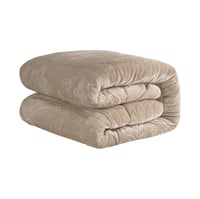 مفرش شتوي مفرد ونص 4 قطع - ريلاكس-لون بيج