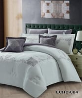 مفرش صيفي مزدوج مطرز-8قطع