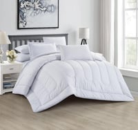 مفرش كيرلا فندقي مفرد ونص - رمادي (٤ قطع)