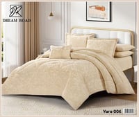 مفرش مزدوج شتوي مخمل فرو 7قطع -يارا