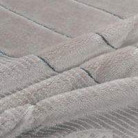 بطانية رود مخمل مزدوج-لون رمادي