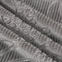 مفرش شتوي مفرد ونص 4 قطع- ريلاكس-لون زيتي