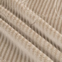 مفرش شتوي مزدوج مخمل 6 قطع - سوفت- بيج