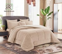 مفرش دريم مفرد ونص مخمل فرو مخمل–5 قطع