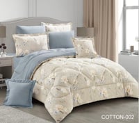 مفرش قطن مفرد ونص 4 قطع