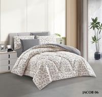 مفرش مفرد ونص صيفي مشجر (٤ قطع)