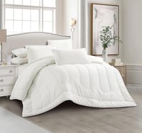 مفرش كيرلا فندقي مفرد ونص - أوف وايت (٤ قطع)