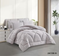 مفرش مفرد ونص صيفي مشجر (٤ قطع)