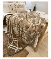 بطانية الخضيري مزدوج لون بيج 6كيلو