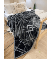 بطانية الخضيري مفرد ونص لون رصاصي 3كيلو