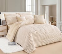 مفرش درتا مخمل فرو مزدوج-8قطع