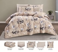 مفرش مزدوج صيفي مشجر 7قطع