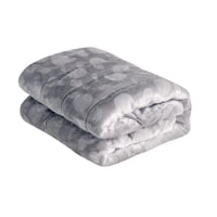 مفرش مارشميلو أطفال شتوي لون رصاصي- 3 قطع