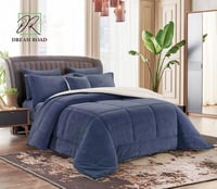 مفرش دريم مفرد ونص مخمل فرو مخمل–5 قطع