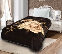 بطانية قولد مشجر مفرد ونص 2كيلو