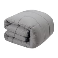 مفرش كيرلا مزدوج فندقي - رصاصي - (٧ قطع)