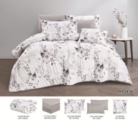 مفرش مزدوج صيفي مشجر 7قطع