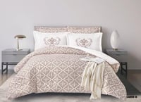 مفرش صيفي مزدوج مطرز 6 قطع