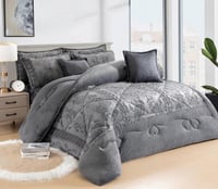 مفرش مفرد ونص شتوي مخمل فرو 5 قطع