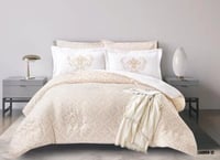 مفرش صيفي مزدوج مطرز 6 قطع