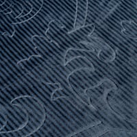 بطانية رود مخمل مزدوج-لون كحلي