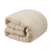 مفرش كيرلا فندقي مفرد ونص - بني (٤ قطع)