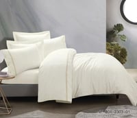 مفرش مزدوج صيفي مطرز-6قطع