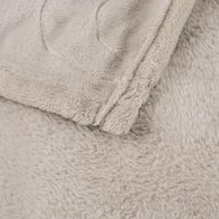 بطانية رود مخمل مفرد ونص-لون