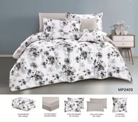 مفرش مزدوج صيفي مشجر 7قطع