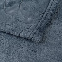 بطانية رود مخمل مزدوج-لون كحلي