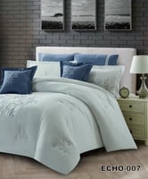 مفرش صيفي مزدوج مطرز-8قطع