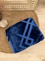 بطانية الخضيري مفرد ونص لون كحلي 3كيلو