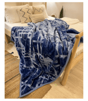 بطانية الخضيري مفرد ونص لون سماوي 3كيلو