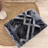 بطانية الخضيري مزدوج لون رصاصي 6كيلو