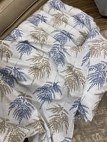 بكج الضيوف صيفي الون ازرق مشجر-4قطع قطن