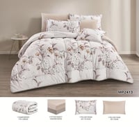 مفرش مفرد ونص صيفي مشجر 4 قطع