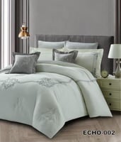 مفرش صيفي مزدوج مطرز-8قطع