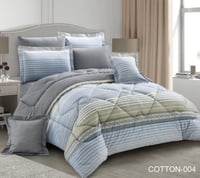 مفرش قطن مفرد ونص 4 قطع