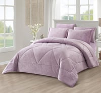 مفرش روما مخمل مفرد ونص-4قطع