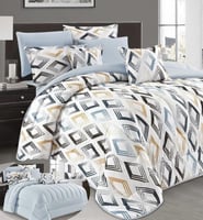 مفرش صيفي مزدوج مشجر-8قطع