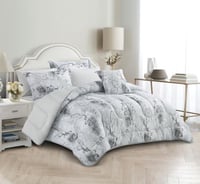 مفرش صيفي مزدوج مشجر- 7قطع