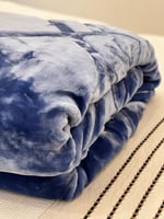 بطانية الخضيري مفرد ونص لون سماوي 3كيلو